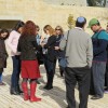 Students visiting sites in Israel