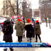 Teachers striking