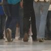 Students walking in the hallway